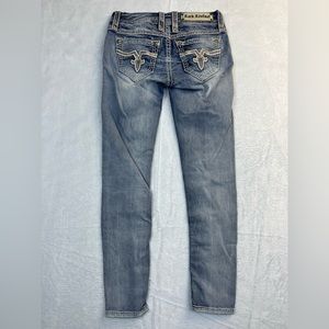 Rock Revival Jacklyn Cuff Skinny Jeans Size 26